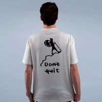 CAMISETA OVERSIZED OFF WHITE - DONT QUIT