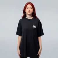 CAMISETA OVERSIZED PRETA - DONT QUIT