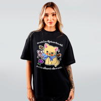 CAMISETA OVERSIZED PRETA - AS MINHAS LÁGRIMAS