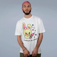 CAMISETA OVERSIZED OFF WHITE - MEDICADA ELA É ÓTIMA