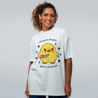 CAMISETA OVERSIZED OFF WHITE - NÃO QUERO TERAPIA
