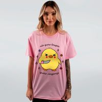 CAMISETA ROSA - NÃO QUERO TERAPIA