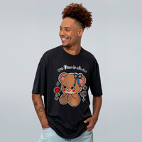 CAMISETA OVERSIZED PRETA - QUE DEUS TE ELIMINE