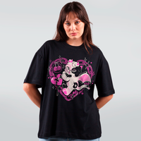 CAMISETA OVERSIZED PRETA - POISONED LOVE