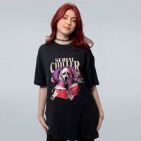 CAMISETA OVERSIZED PRETA - BEL GHOSTFACE