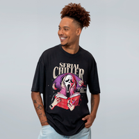 CAMISETA OVERSIZED PRETA - BEL GHOSTFACE