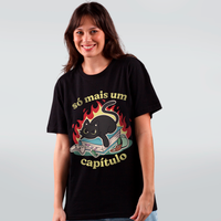 CAMISETA PRETA - SÓ MAIS UM CAPÍTULO
