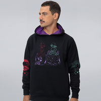 MOLETOM PRETO COM FORRO ROXO - REST