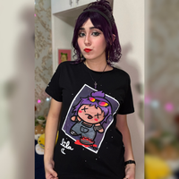 CAMISETA PRETA - LILA