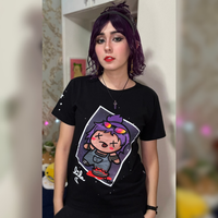 CAMISETA PRETA - LILA