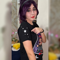 CAMISETA PRETA - LILA
