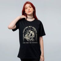 CAMISETA PRETA - FIGHTING MY DEMONS