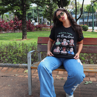 CAMISETA PRETA - RESISTA COMO UM BRASILEIRO