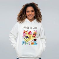 MOLETOM OFF WHITE - SAUDADE TEM SABOR