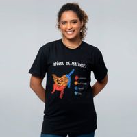 CAMISETA PRETA - NÍVEL DE MALDADE