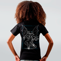 CAMISETA PRETA - WHITE DRAGON