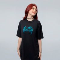 CAMISETA OVERSIZED PRETA - WHITE DRAGON