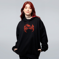 MOLETOM PRETO COM FORRO VERMELHO - BLACK DRAGON