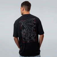 CAMISETA OVERSIZED PRETA - BLACK DRAGON