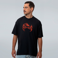 CAMISETA OVERSIZED PRETA - BLACK DRAGON