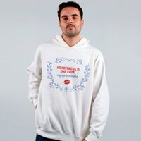 MOLETOM OFF WHITE - HEARTBREAK IS ONE THING