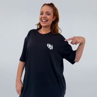 CAMISETA OVERSIZED PRETA - DONT QUIT