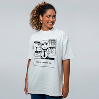 CAMISETA OVERSIZED OFF WHITE - THERE´S NOTHING HERE