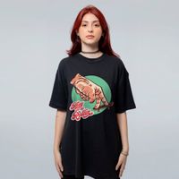 CAMISETA OVERSIZED PRETA - HAND SKATE