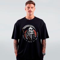 CAMISETA OVERSIZED PRETA - WHAT A TIME TO BE ALIVE