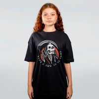 CAMISETA OVERSIZED PRETA - WHAT A TIME TO BE ALIVE