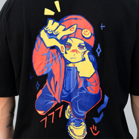 CAMISETA OVERSIZED PRETA - 777