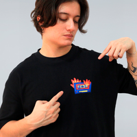 CAMISETA OVERSIZED PRETA - 777