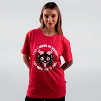CAMISETA VERMELHA - I CANT DROWN MY DEMONS