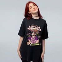 CAMISETA OVERSIZED PRETA - FLOREANTE