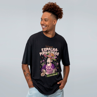 CAMISETA OVERSIZED PRETA - FLOREANTE