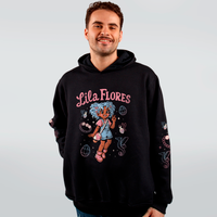 MOLETOM PRETO - LILA FLORES