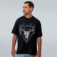 CAMISETA OVERSIZED PRETA - ALTAR OF HORNS COLORIDA