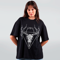 CAMISETA OVERSIZED PRETA - ALTAR OF HORNS COLORIDA