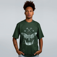 CAMISETA VERDE - BONE MOTH