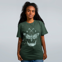 CAMISETA VERDE - BONE MOTH