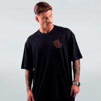 CAMISETA OVERSIZED PRETA - DEAD FLOWERS