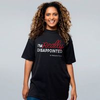 CAMISETA OVERSIZED PRETA - I’M REALLY DISAPPOINTED