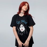 CAMISETA PRETA - QUE CHATICE!