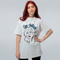CAMISETA OVERSIZED OFF WHITE - QUE CHATICE!