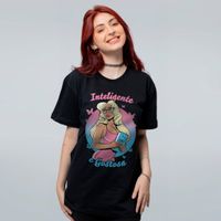 CAMISETA PRETA - INTELIGENTE E GOSTOSA
