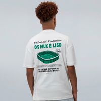 CAMISETA OVERSIZED OFF WHITE - OS MULEKE É LISO