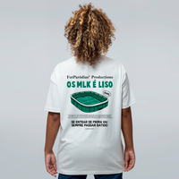 CAMISETA OVERSIZED OFF WHITE - OS MULEKE É LISO