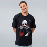 CAMISETA PRETA - DOIS LADOS DO AMOR