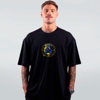 CAMISETA OVERSIZED PRETA - DENDELE FC BRASÃO