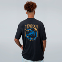 CAMISETA OVERSIZED PRETA - DENDELE LOGO